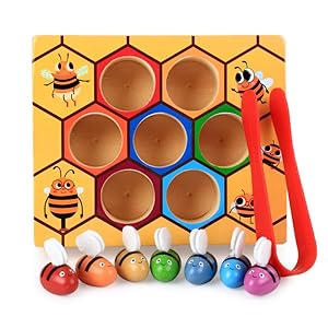 Industrious Little Bee Grab(Sorting & Color Learning Toy Hand Grasping Activity Toy)