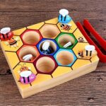 Industrious Little Bee Grab(Sorting & Color Learning Toy Hand Grasping Activity Toy)