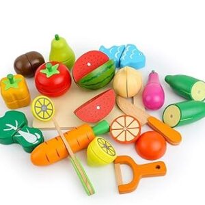 wooden Vegetable and fruit set