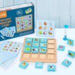 wooden instant memory game