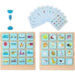 wooden instant memory game