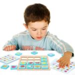 wooden instant memory game