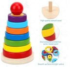 Wooden Rainbow Rings Stacker