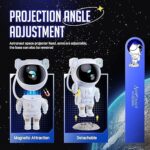 Astronaut Galaxy Projector with Remote Control - 360° Adjustable Timer Kids Astronaut Nebula Night Light, for Gifts,Baby Adults Bedroom, Gaming Room, Home and Party