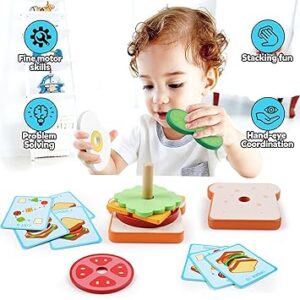 Wooden Sandwich Sorting Stacking Toys