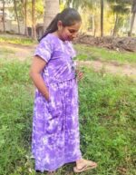 DIY and DIY Purple with white Maternity Maxi