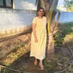 Pretty Yellow with pink Flower feeding Maxi