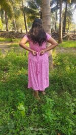 Rich Look of Little Pink and Red Heart Maternity Maxi