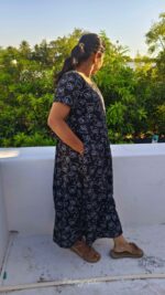 Teddy Bear Look of Black Color Maternity Maxi