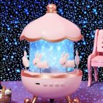 Rotating Bunny Night Light, Night Lamp Star Projector