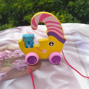 Animal wooden Pull Along Toy