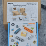Wooden Blocks Spelling Game Early Learning Toys