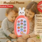 Animal Musical Phone Toy with Light-Up Keys, Sound Effects, Children's Songs, Multiple Animal Designs