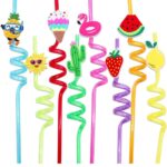 Funny cartoon Spiral Straw