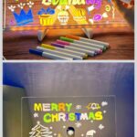 3D Acrylic Writing Pad With Pen Message Board Rewritable Table Lamp