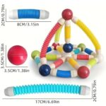25 pc of Magnetic Stretchable Tubes