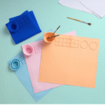 100% Non-Toxic Silicone Painting Mat 42 x 37 CM