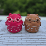 Cute Animal Theme Single Grid Steel Lunch/Snack Box