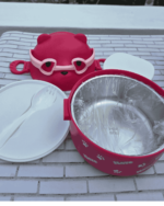 Cute Animal Theme Single Grid Steel Lunch/Snack Box - Image 2