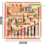 Color sorting and counting Magnetic Maze