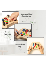 Montessori Sensory Activity for Toddler/LED Busy Board - Image 2