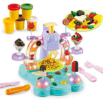 Kids Ice Cream Toy Set Sound and Light Ice Cream Playset